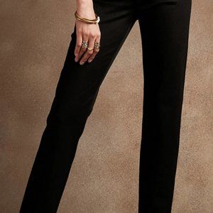 Banana Republic High-Rise Sloan Full-Length Pant. Black, Sz 10